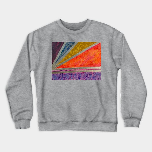 Walking on Sunshine Crewneck Sweatshirt by Shaky Ruthie's Art from the Heart